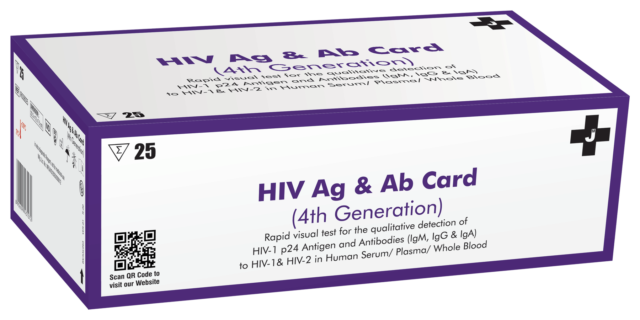 HIV Ag Ab Card Test 25 Tests